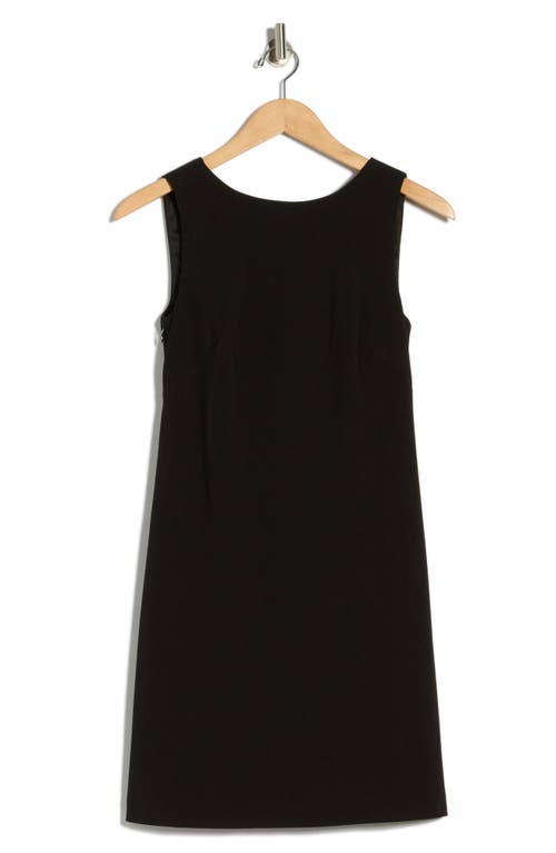 Vince Camuto Bow Back Scuba Crepe Shift Minidress In Black