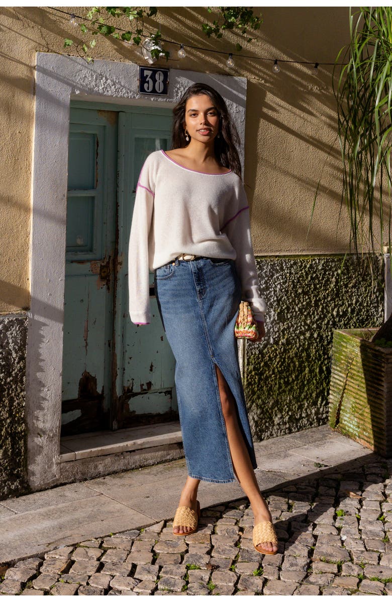 KADA The Awaken Boatneck Long Sleeve, Alternate, color, Salt