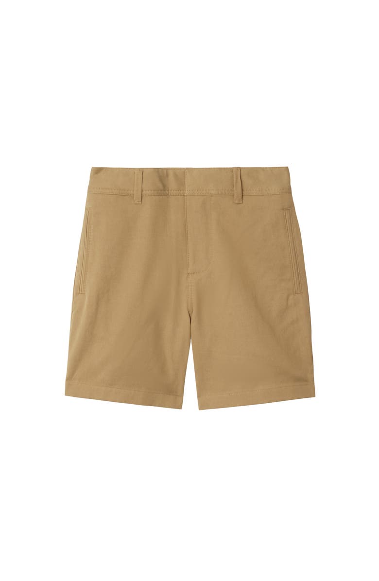 Burberry Cotton Blend Shorts, Main, color, Sand