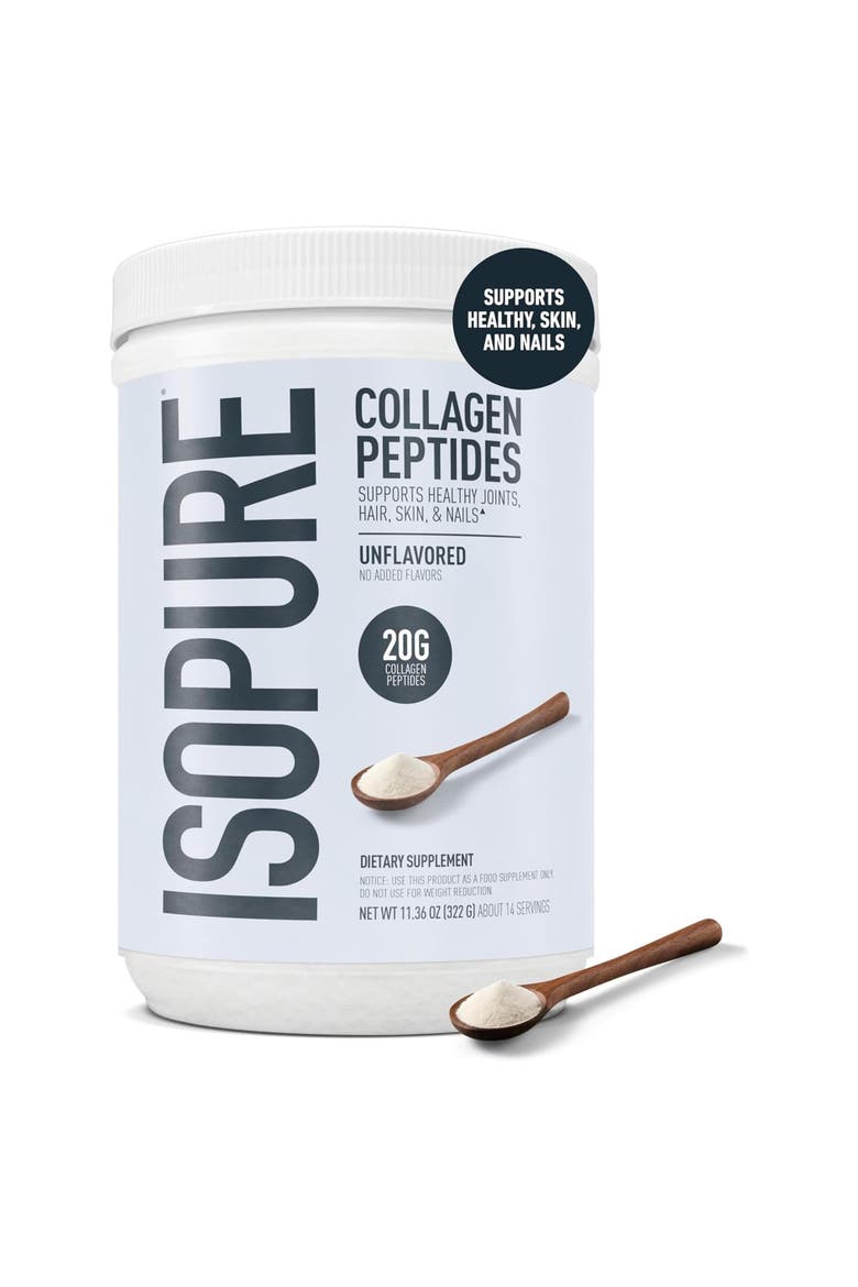 Collagen Peptides Powder with Vitamin C and Biotin, 20g Collagen Per Serving, 11.36 oz, Alternate, color, None