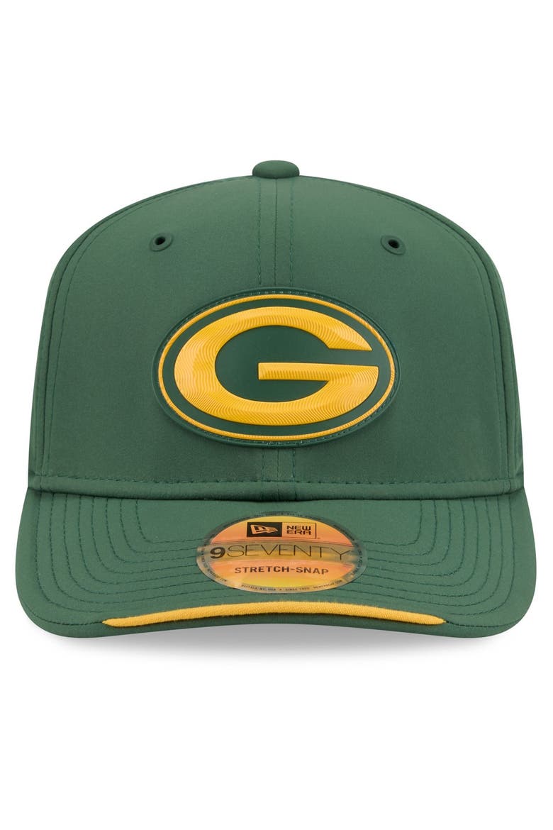 Men's New Era Green Green Bay Packers 2026 Sideline 9SEVENTY Adjustable Hat, Alternate, color, Green