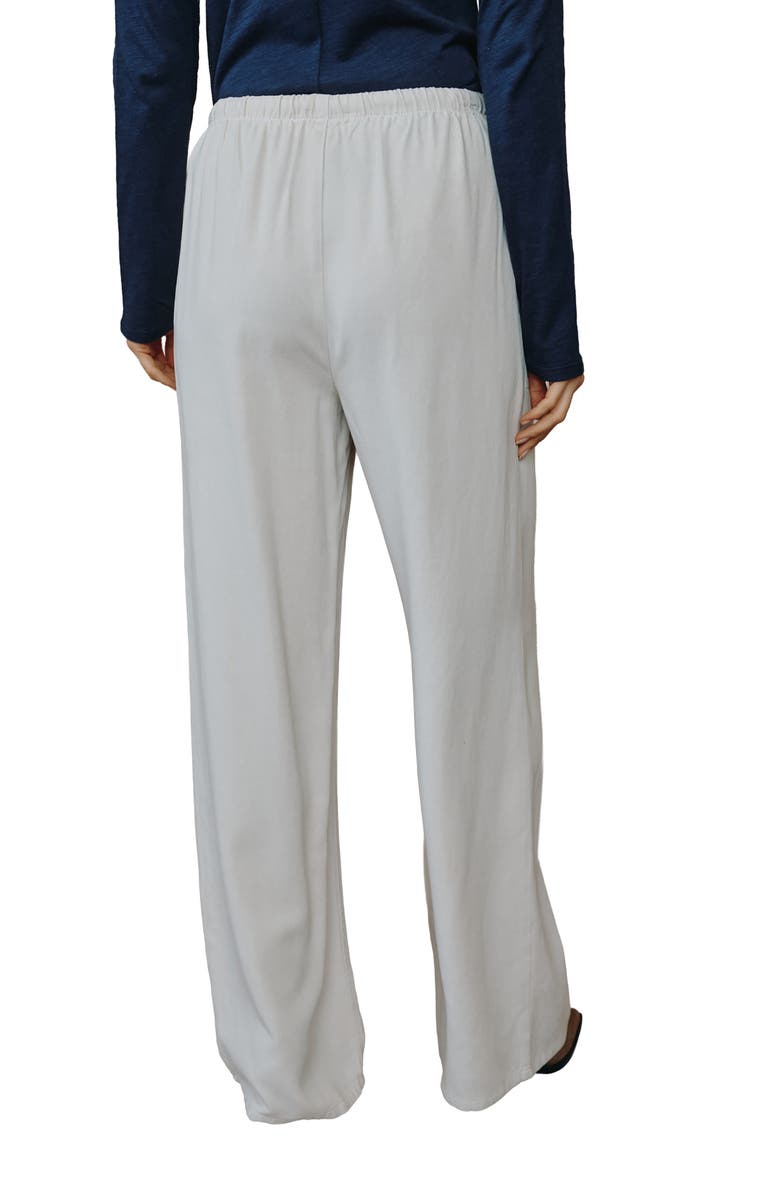 Bella Dahl Kylie Drawstring Wide Leg Pants, Alternate, color, Ivory Smoke