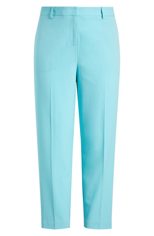 Tahari Asl Classic Straight Leg Pants In Turquoise