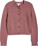 Treasure & Bond Fitted Textured Cotton Cardigan