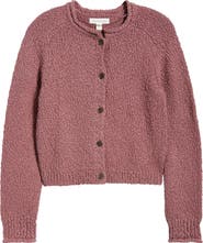 Treasure & Bond Fitted Textured Cotton Cardigan