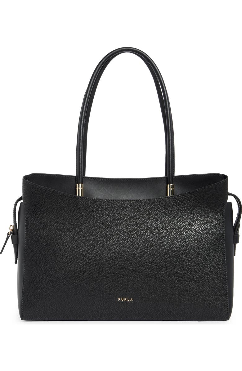 Furla Eris Large Tote Bag, Main, color, Nero