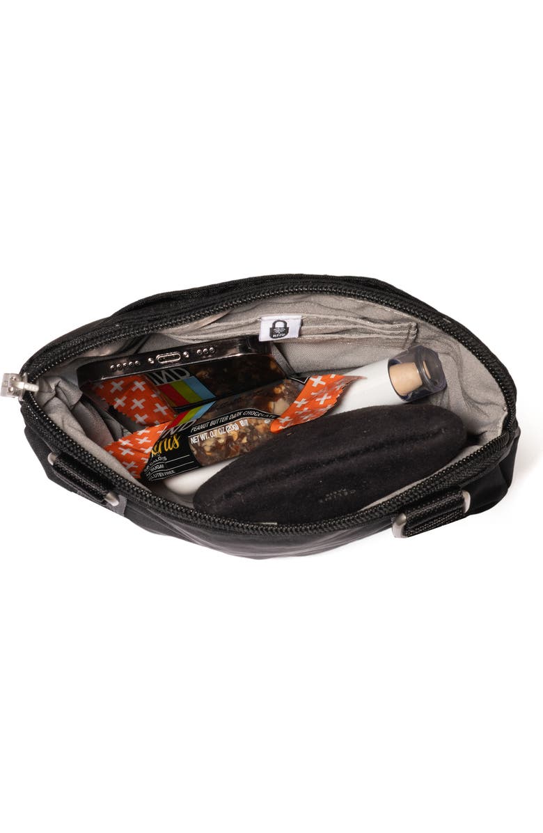 BAGGALLINI Coastal Flip Lock Mini Crossbody, Alternate, color, Black