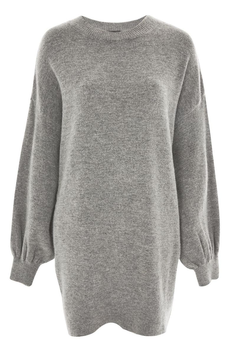 Topshop Sweater Dress, Alternate, color, 