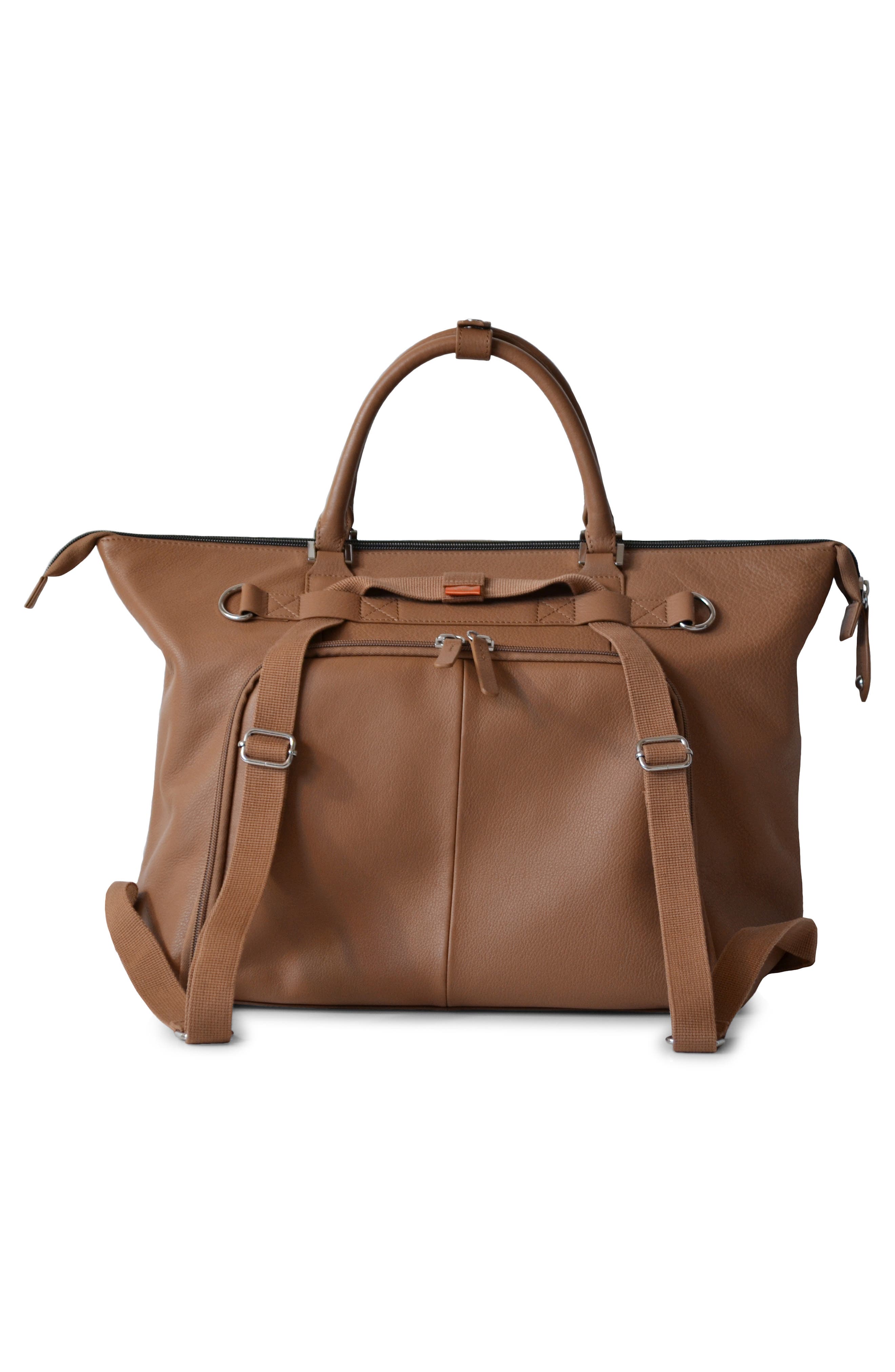 PacaPod Chiltern Leather Diaper Bag, Alternate, color, 