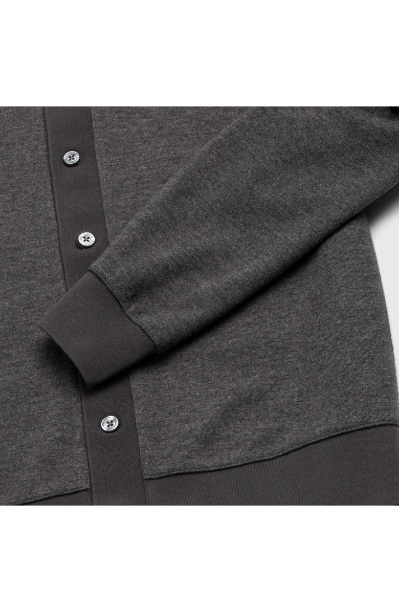 Surfside Supply Co. Wesley Polo Cardigan, Alternate, color, Charcoal Heather