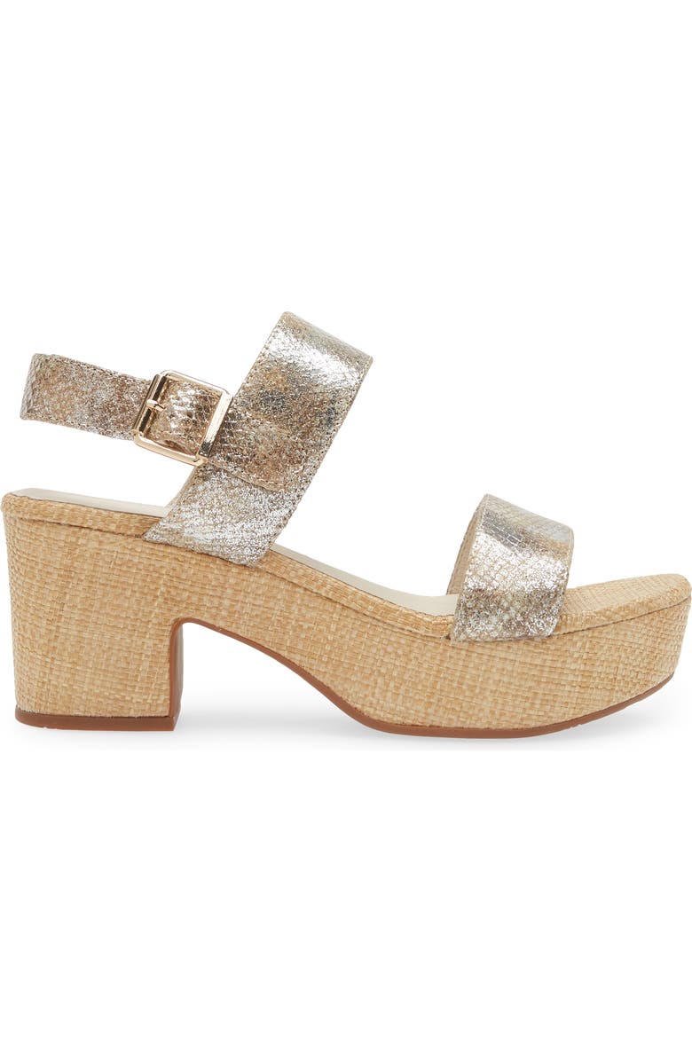 Chocolat Blu Grettel Platform Sandal, Alternate, color, Tan Embossed Snake