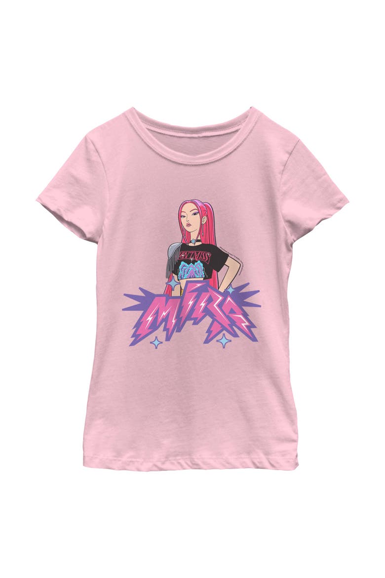 Girl's Kpop Demon Hunters Mira Rockstar Pose  Graphic T-Shirt, Main, color, Pink: Mira
