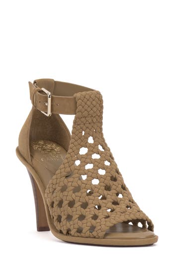 Vince Camuto Frasper Woven Ankle Strap Sandal In New Tortilla