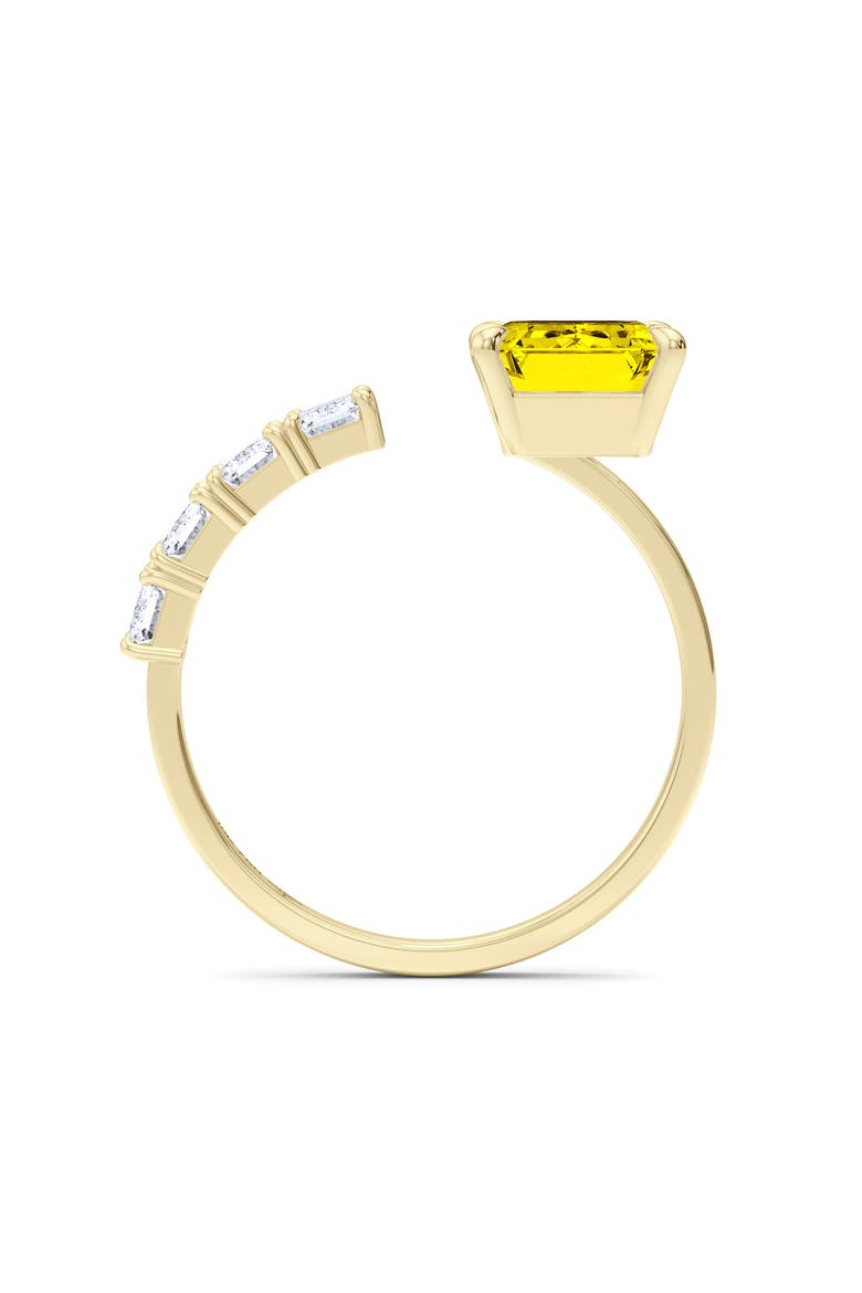Floating Yellow Lab Grown Diamond Open Ring, Alternate, color, YELLOW GOLD
