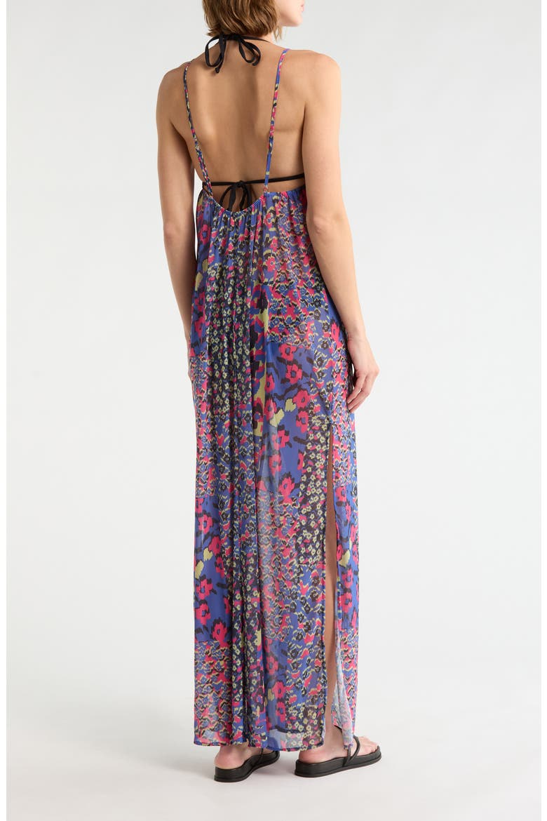 Debbie Cover-up Maxi Dress, Alternate, color, BLUE