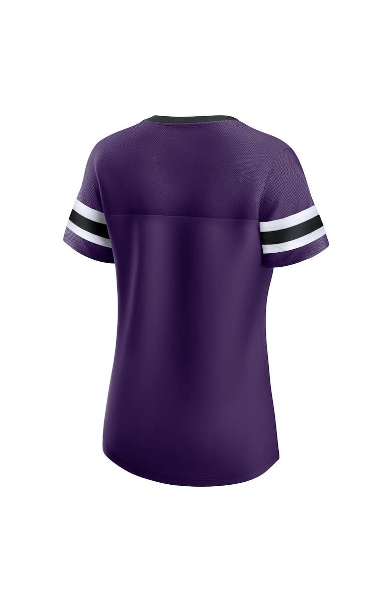 FANATICS Women's Fanatics Branded Purple Baltimore Ravens Original State Lace-Up T-Shirt, Alternate, color, Purple