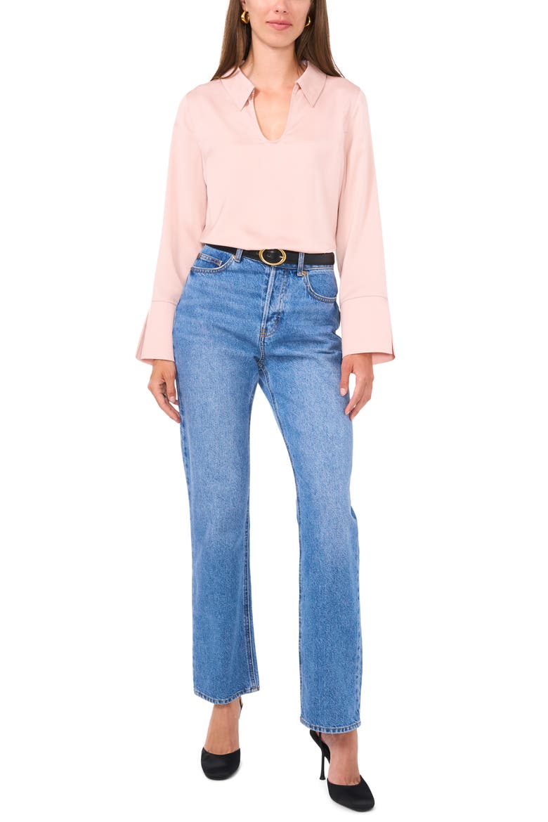 Johnny Collar Top, Alternate, color, SEPIA ROSE