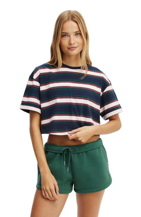 Women's Active Cropped Graphic Active Tee