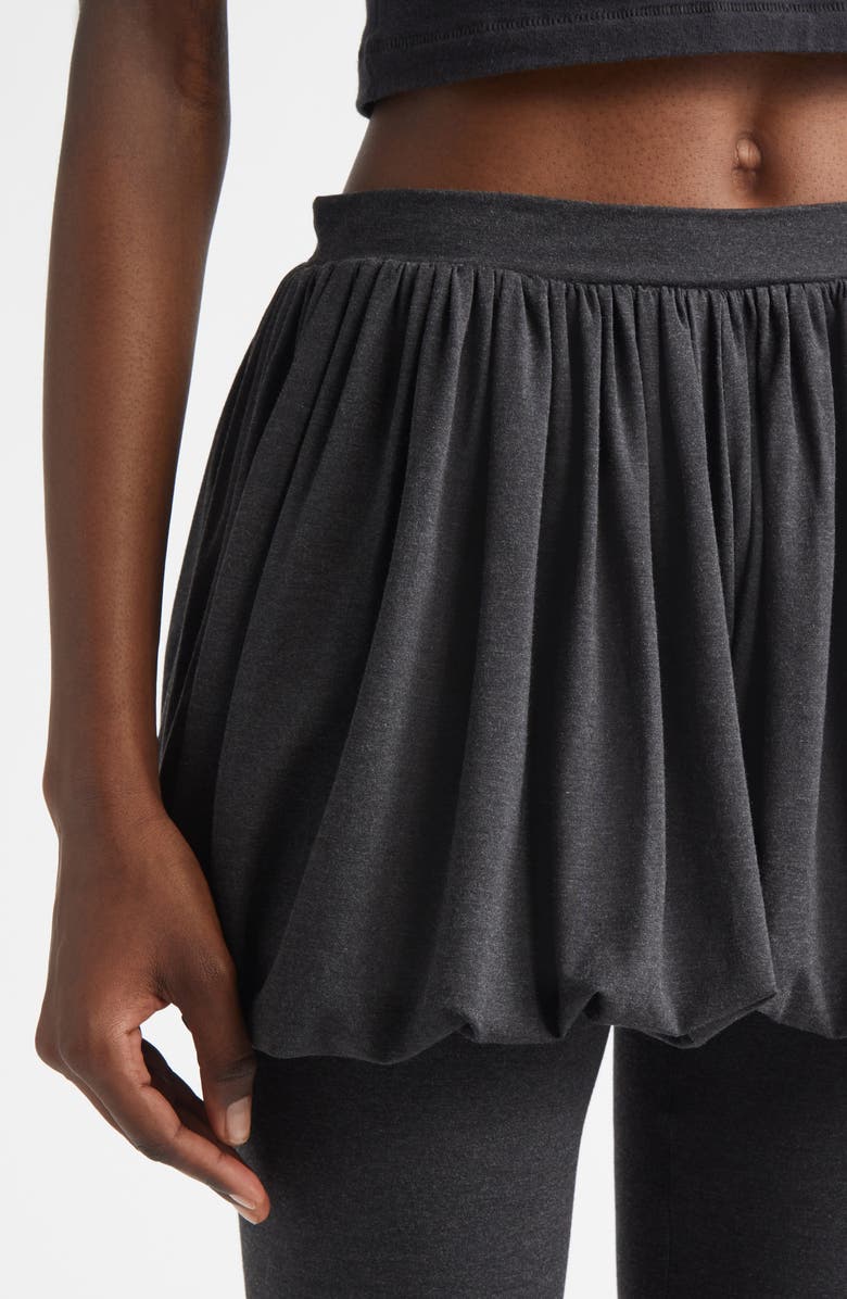 Paloma Wool Caly Skirt Overlay Leggings, Alternate, color, Grey