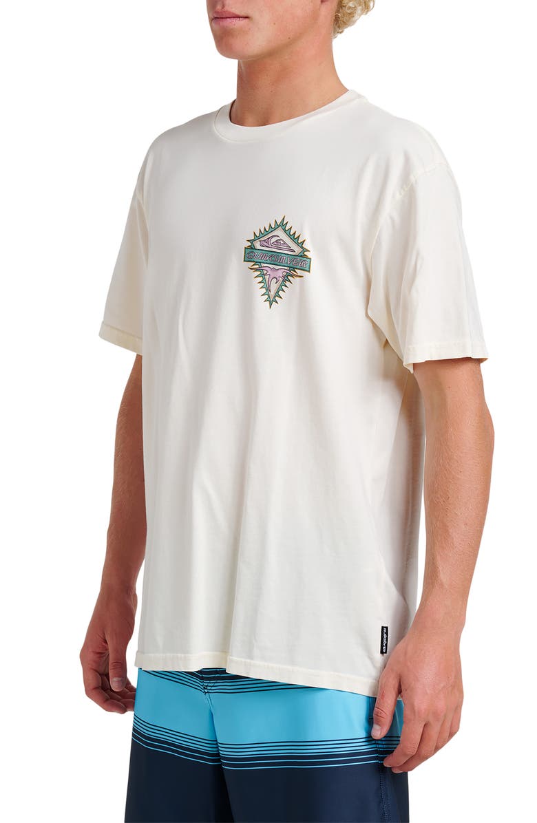 Quiksilver Liberty Spikes Graphic T-Shirt, Alternate, color, Snow White