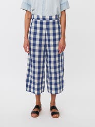 Masai Copenhagen Maportia Checked Wide Leg Trouser