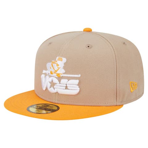 Men's New Era  Khaki Tennessee Volunteers Throwback Two-Tone 59FIFTY Fitted Hat