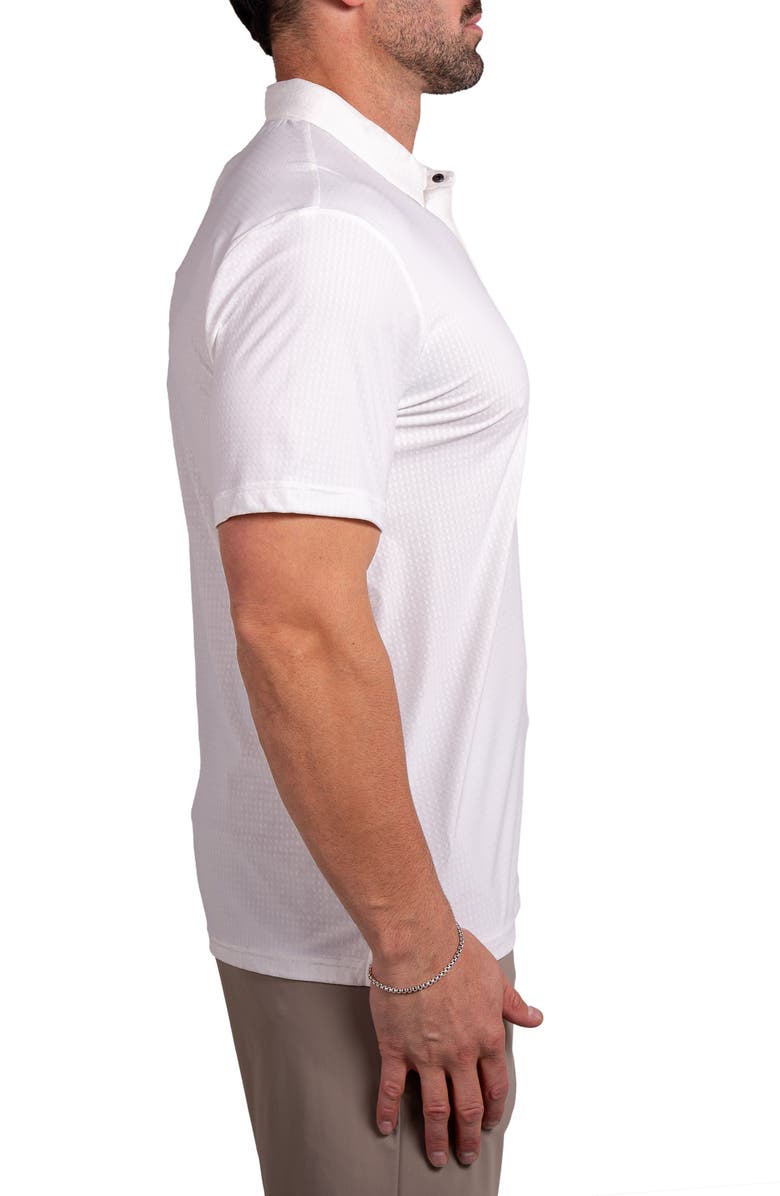 Maceoo Ascension0044 White Stretch Nylon Polo, Alternate, color, White
