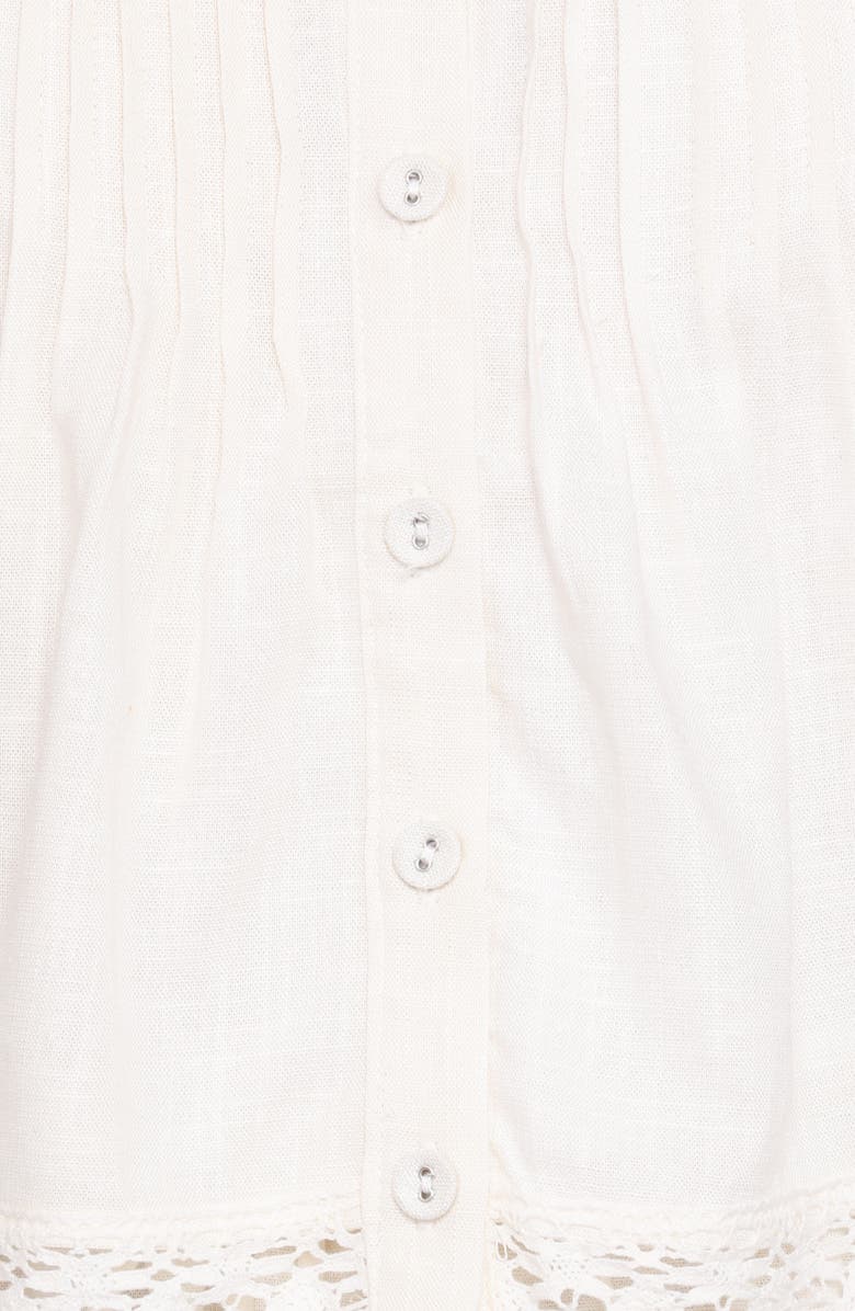 Petal & Pup Elara Woven Shirt & Shorts, Alternate, color, White