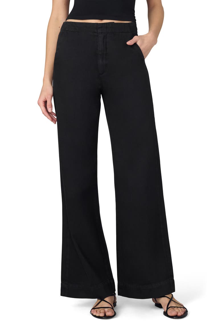 The Clean Wide Leg Trouser, Main, color, BLACK