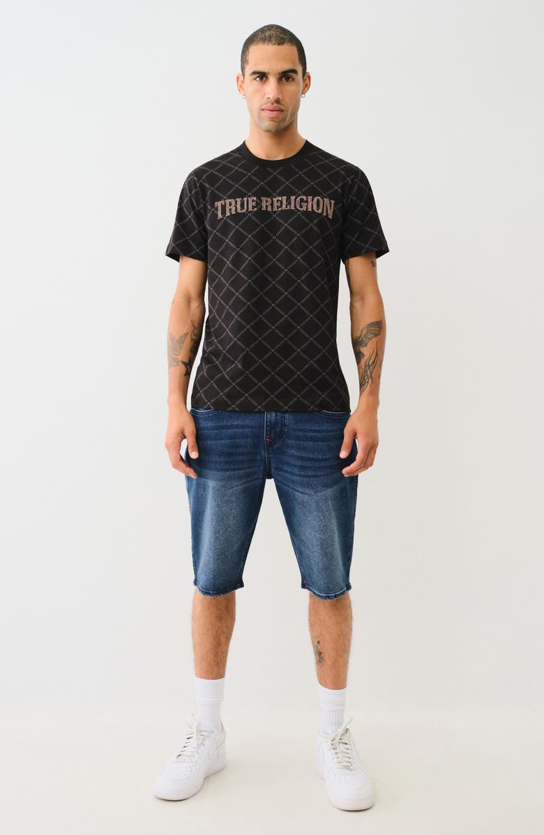 True Religion Monogram Arch Graphic T-Shirt, Alternate, color,