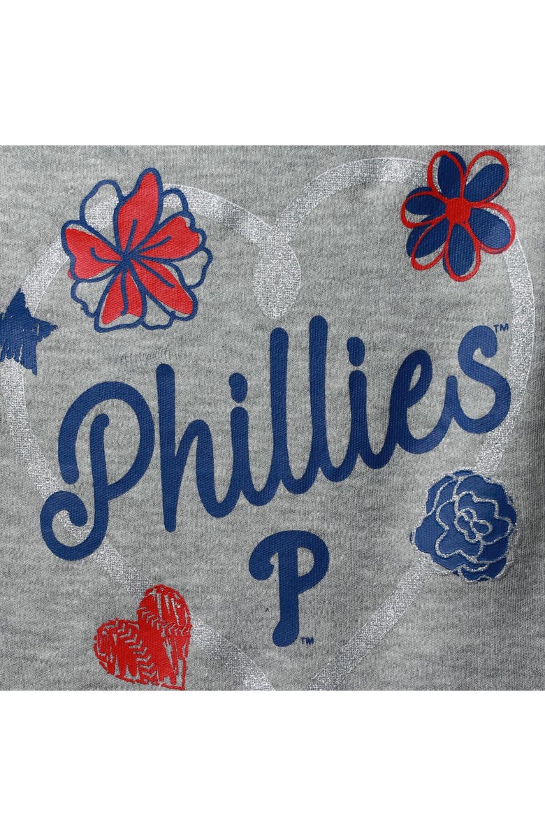 Outerstuff Infant Red/Royal/Gray Philadelphia Phillies Batter Up 3-Pack Bodysuit Set, Alternate, color, Red