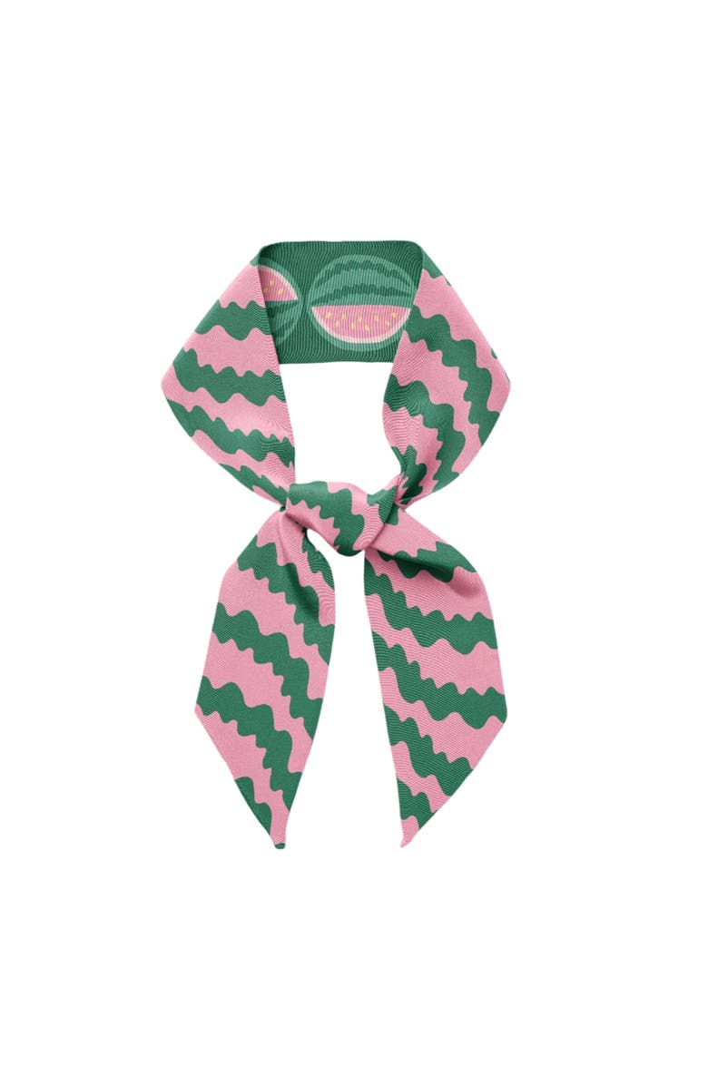 Centinelle Watermelon Twilly Ribbon Scarf, Alternate, color, Red