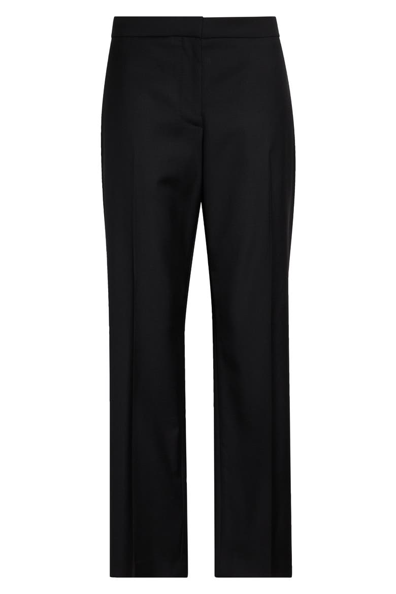 Wool Cigarette Trousers, Alternate, color, BLACK