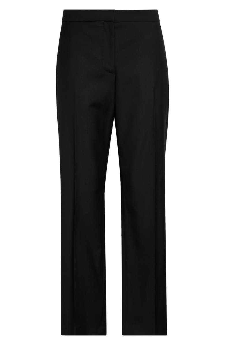 McQueen Wool Cigarette Trousers, Main, color, Black