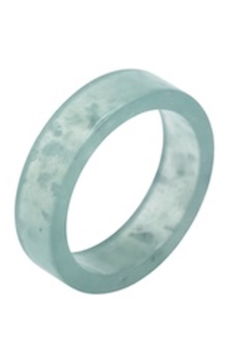 seree Gale Cyan square jade ring, Alternate, color, Blue