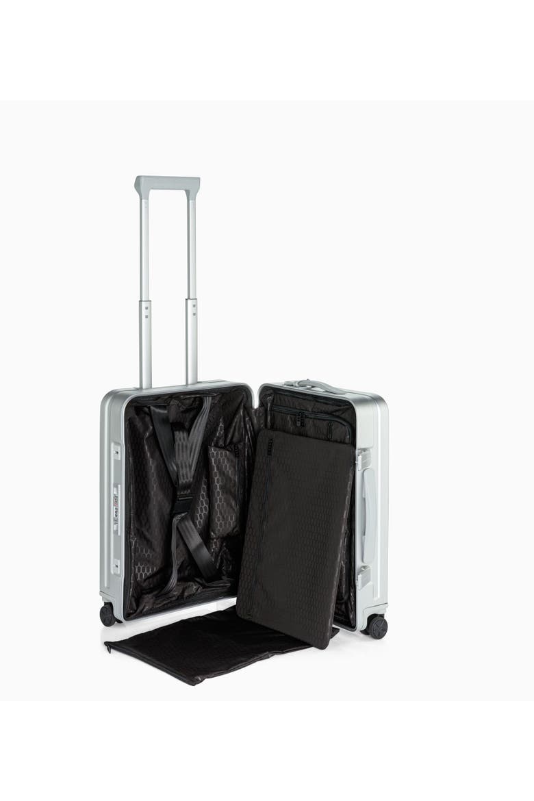 Roadster 21" Carry-on Aluminum Spinner, Alternate, color, Silver