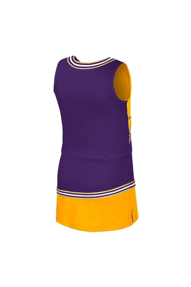 Girls Youth Colosseum Purple LSU Tigers Lollipop Park Cheer Two-Piece Set, Alternate, color, Purple