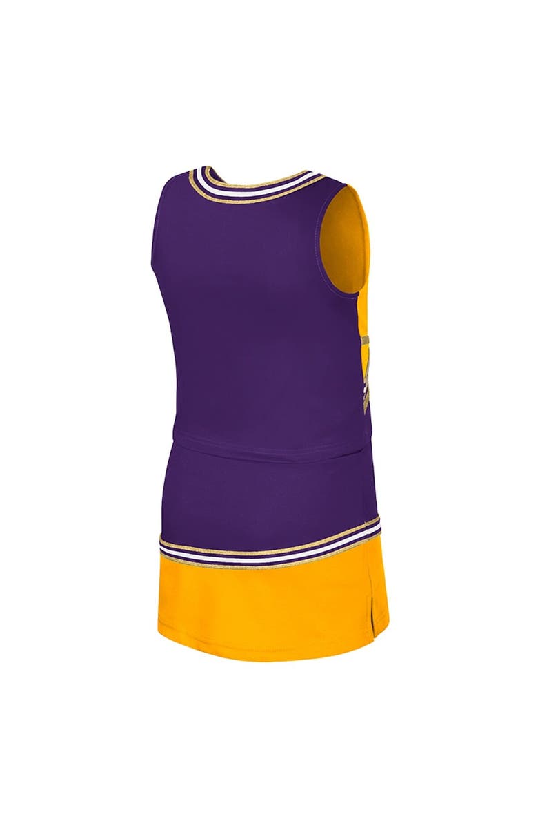 COLOSSEUM Girls Youth Colosseum Purple LSU Tigers Lollipop Park Cheer Two-Piece Set, Alternate, color, Purple