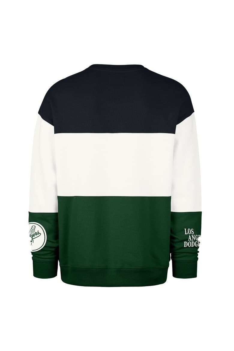 Men's '47  Green Los Angeles Dodgers Tee Up Maximalist Fleece Sweatshirt, Alternate, color, Green