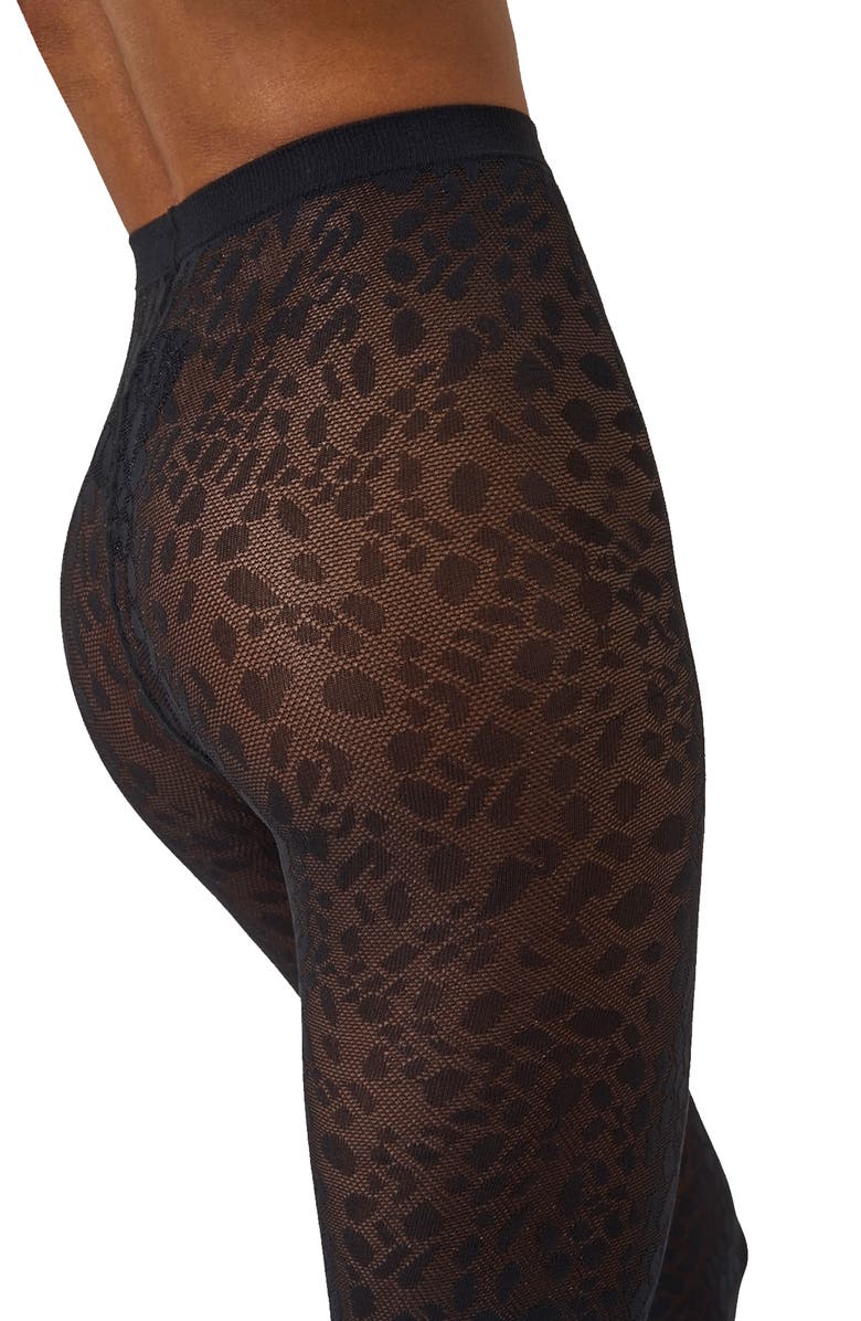 Wolford Pantera Tights, Alternate, color, Black
