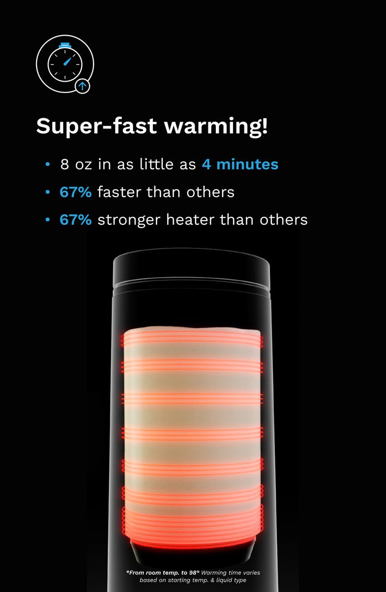 BABY BREZZA Travel & Portable Bottle Warmer, Alternate, color, Black