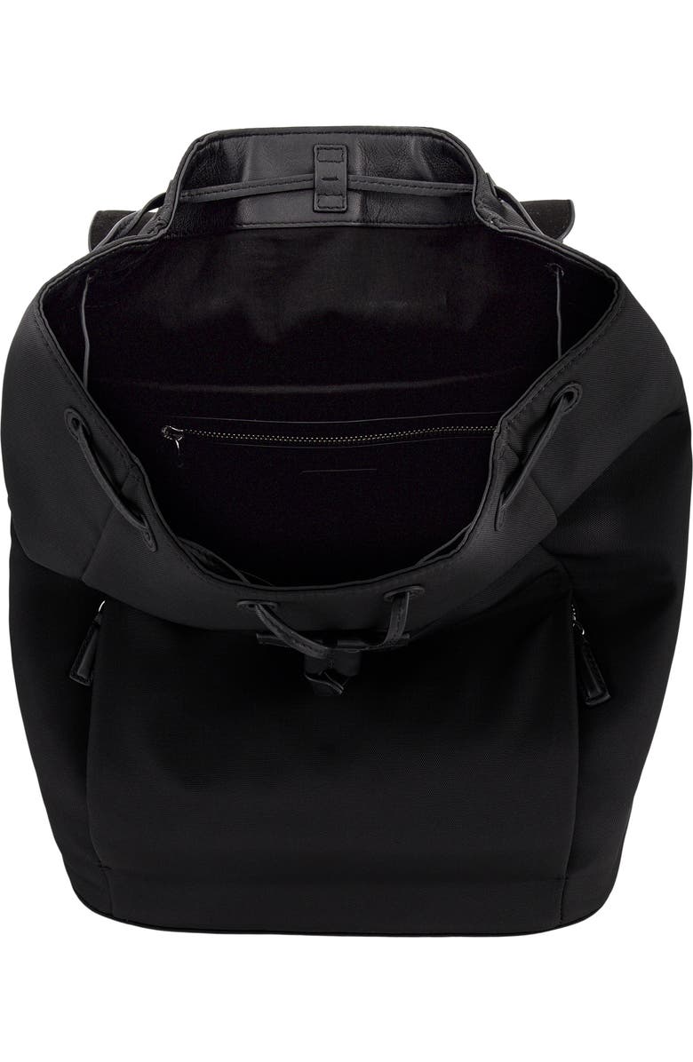 Vince Drayton Leather
Nylon Flap Backpack, Alternate, color, Black