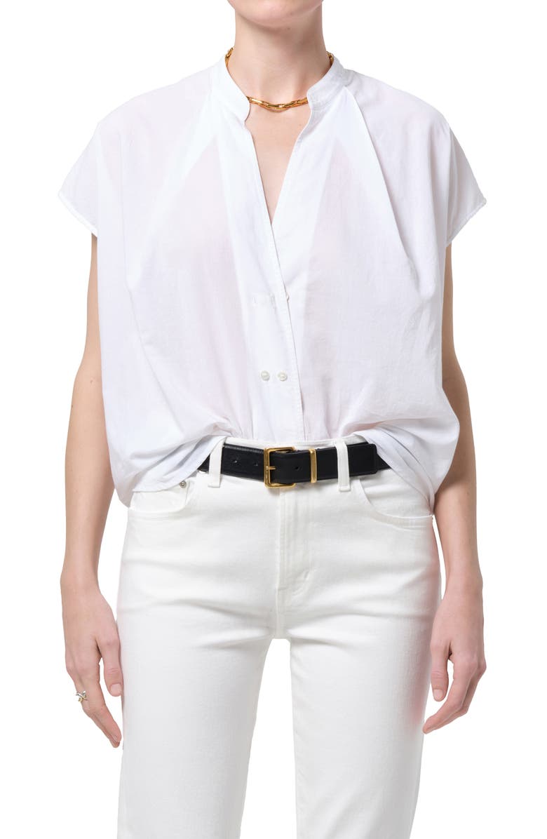 Citizens of Humanity Penelope Cotton Button-Up Shirt, Main, color, White
