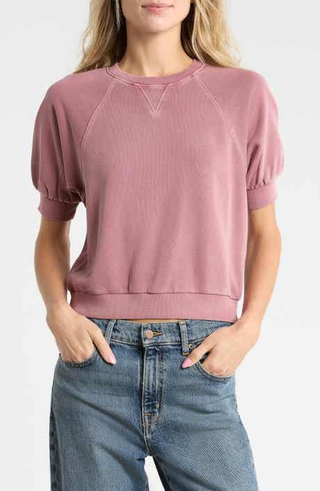 Queenie Short Sleeve Puff Sleeve Cotton Top