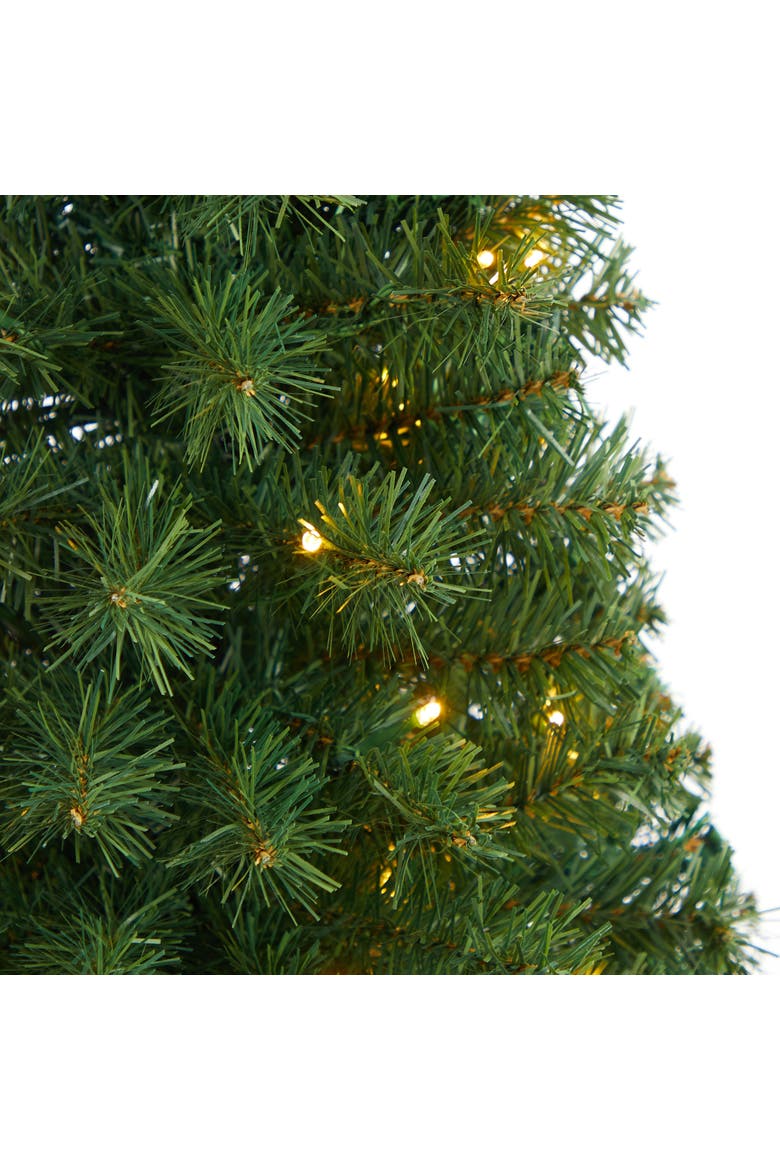 3-ft Green Artificial Christmas Tree with 50 LED Lights and 118 Bendable Branches, Alternate, color, Green