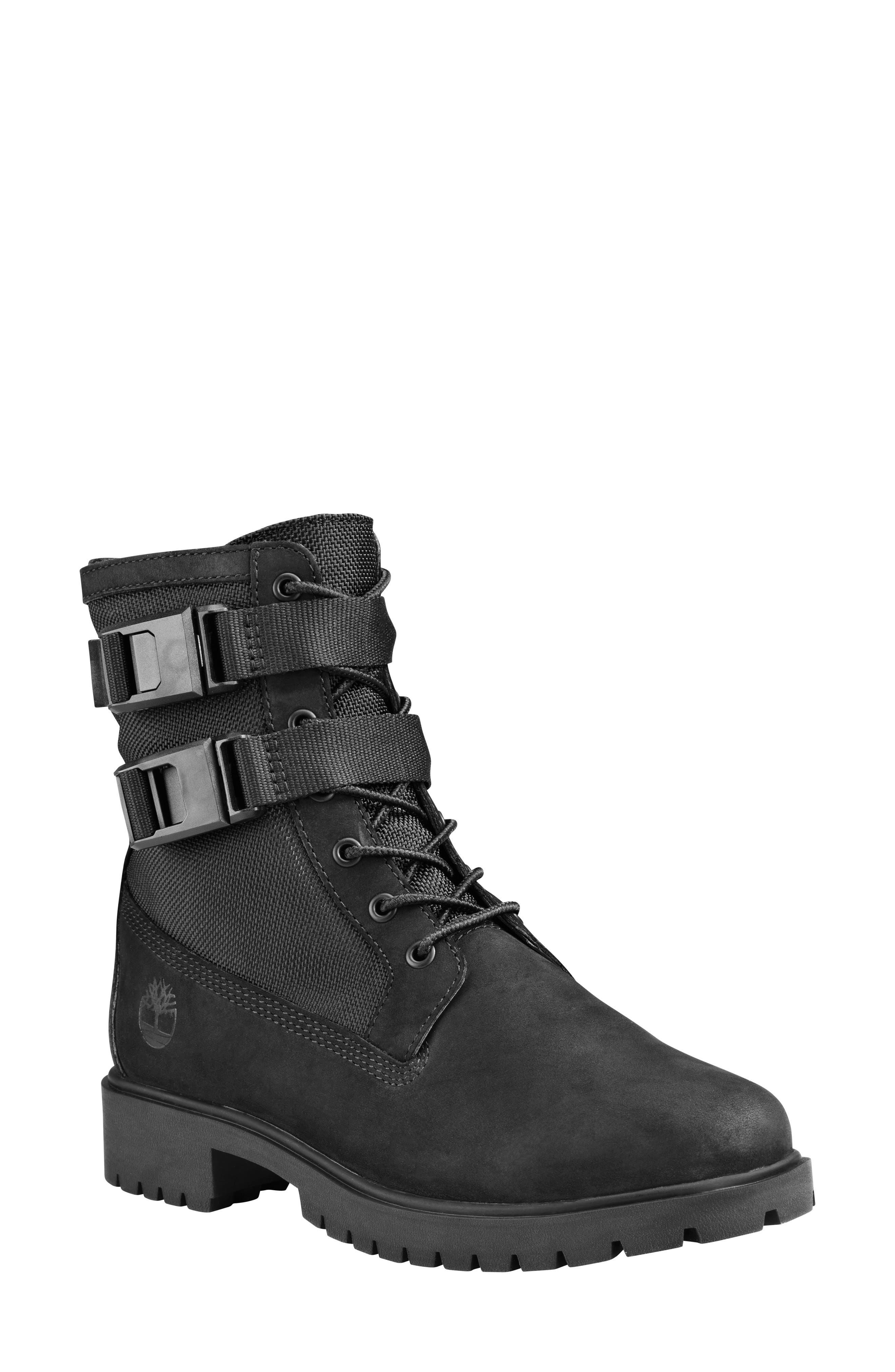 Timberland Jayne Double Buckle Waterproof Boot, Main, color, 