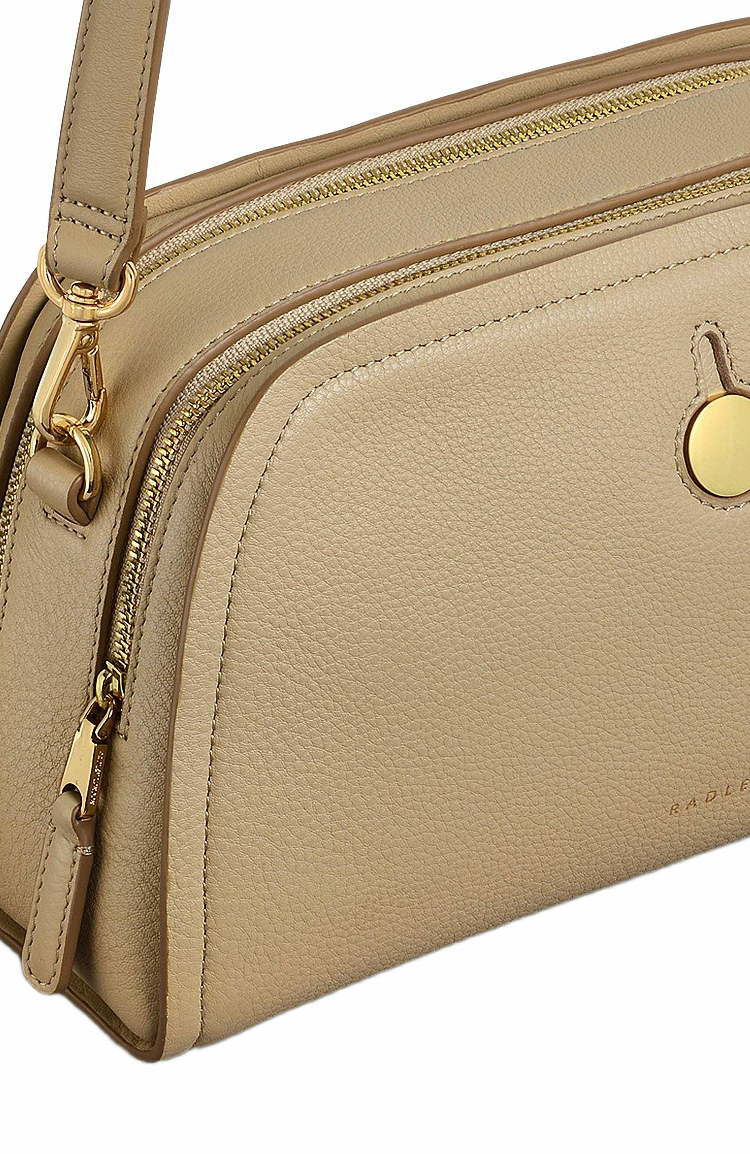 Radley Bathurst Mews Small Ziptop Crossbody Bag, Alternate, color, Stone