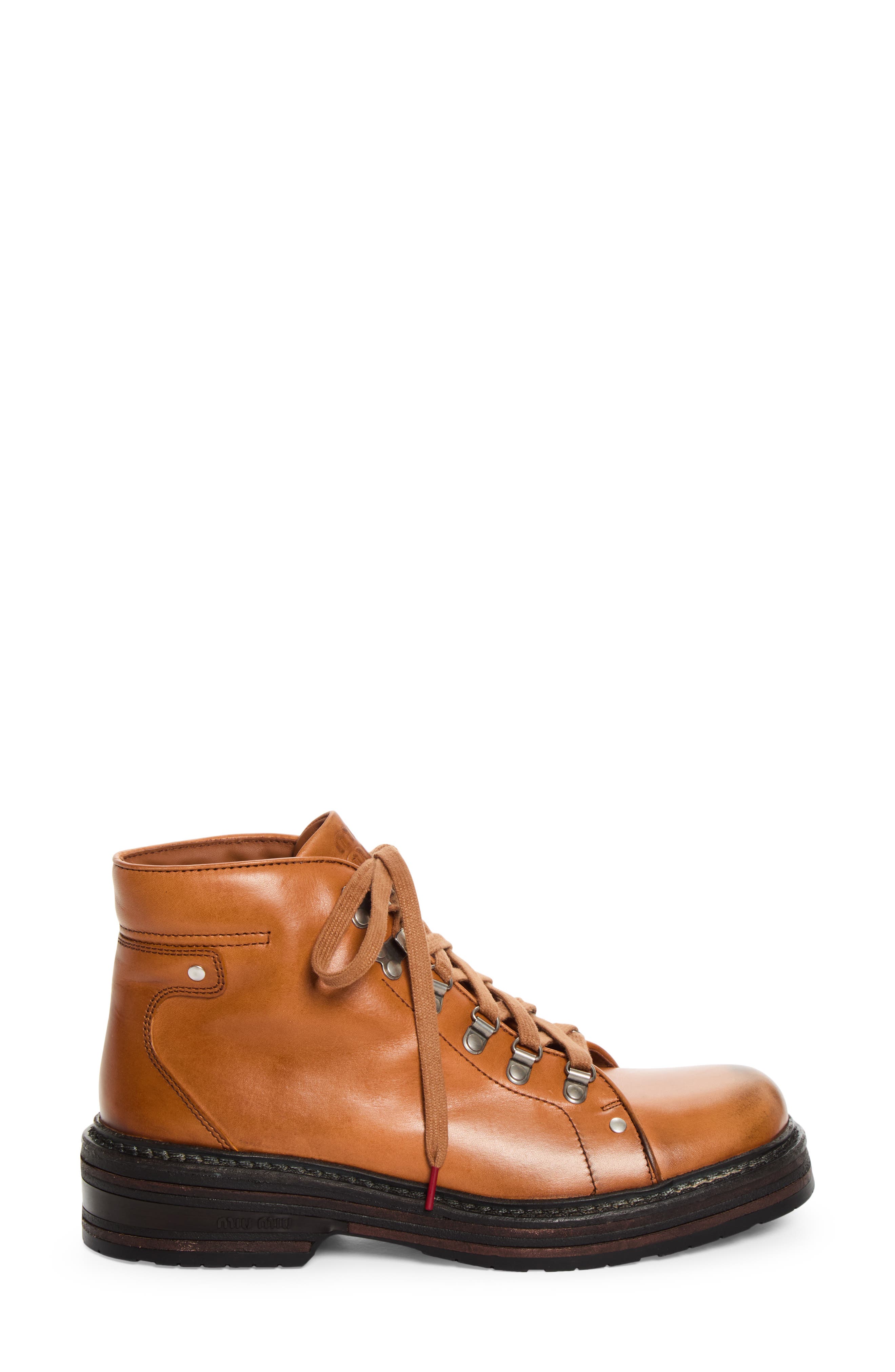 Short Hiking Boot, Alternate, color, COGNAC