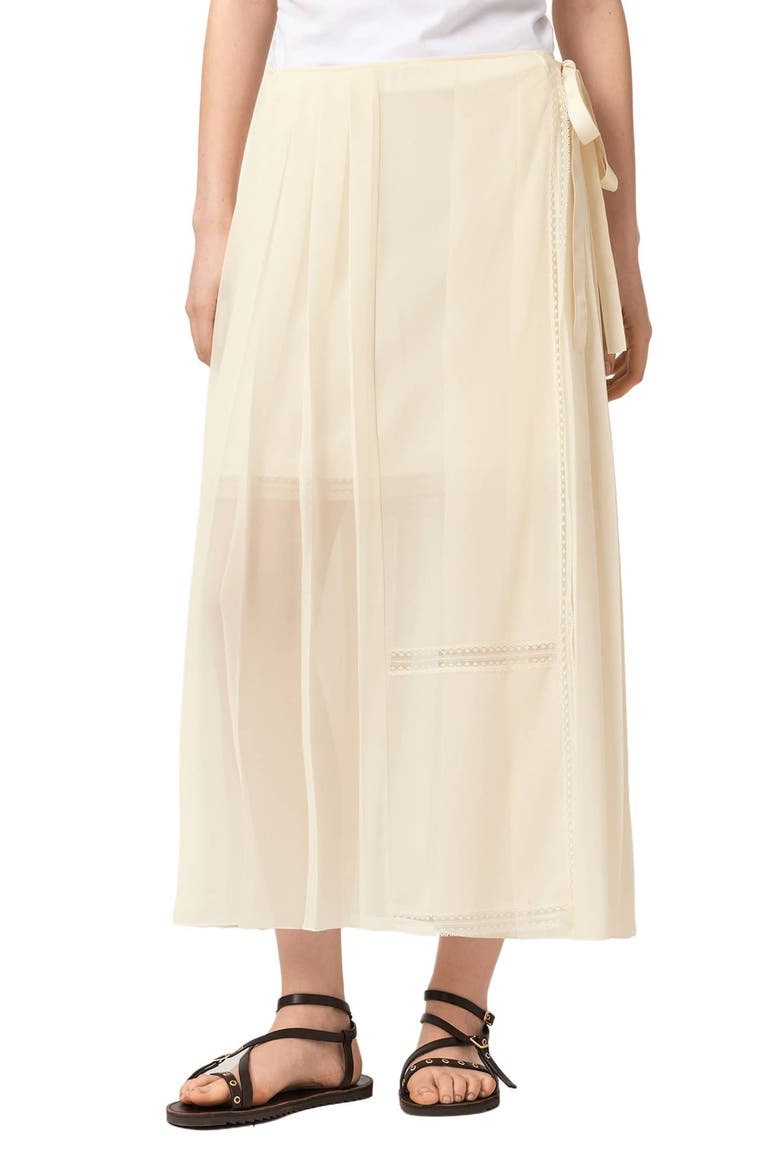 Clover Wrap Skirt, Main, color, TOFU WHITE