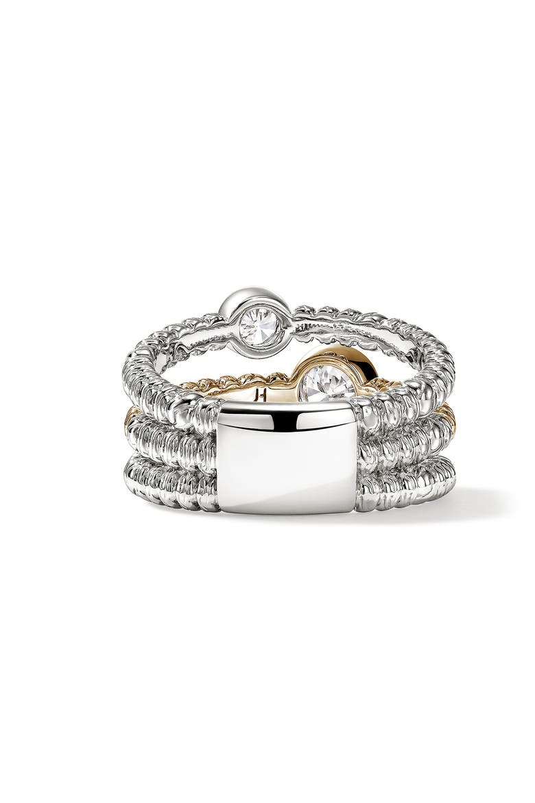 JH Lovestruck Heishi Lab Grown Diamond Ring, Alternate, color, SILVER AND GOLD